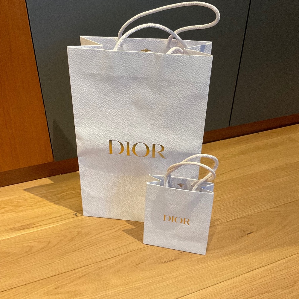 Set of 2 Authentic Christian Dior Shopping Bags
